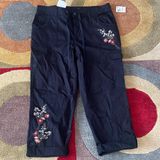 Style & Co NWT . y2k Black Floral Cargo Pocket Drawstring Capri Pants Size 12 Photo 0