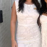 En Crême White Dress Photo 0