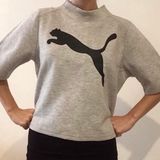 Puma Evostripe Mock neck Cropped Sweater Size Small Photo 0