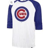 47 Women’s ' Brand Chicago Cubs Baseball T-Shirts 3/4 Sleeve in size large Photo 0