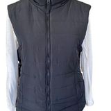 Aeropostale women’s black sleeveless zip up vest size medium fully lined Photo 0