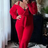 FashioNova Red Jumpsuit  Photo 0
