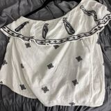 Free People bandana one shoulder blouse Photo 0