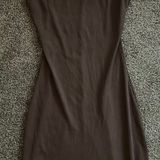 Brown Ribbed Romper Photo 0