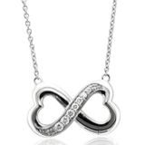 Amazon Silver Infinity Heart Necklace Photo 0