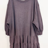 Free People We The Free Sunny Side Balloon Sleeve Tiered Dress  Casual Boho Large Photo 0