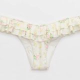 Aerie NWT size small  ruffle cheeky bikini bottom Photo 0