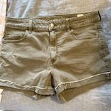 American Eagle Outfitters Green Jean Shorts Photo 0