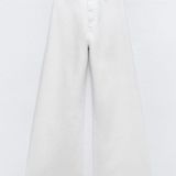 ZARA Marine Straight Jeans In White Photo 0