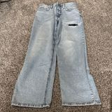 Wild Fable Light Blue Straight Leg Distressed Denim Jeans Pants Women’s Size 6 Photo 0
