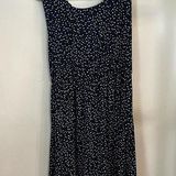 Kaileigh Blue and White polka Dot Dress. Stretchy and comfy. Size Large. Photo 0