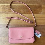 Coach Hayden Leather Crossbody w Removable Strap in Candy Pink & Gold Hardware Photo 0