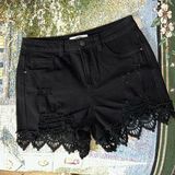 Madden Girl Madden NYC Size 9 Charocal Distressed Jean Shorts Photo 0