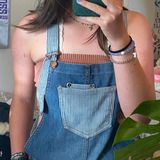 American Rag cie striped overall shorts Photo 0