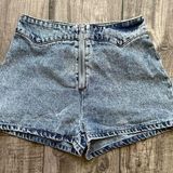Le lis Western acid wash shorts - Photo 0