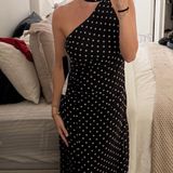 Rachel Roy  Black and White Polka Dot Dress Photo 0