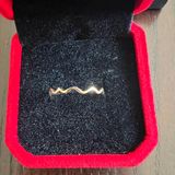 Gorgeous Stainless Steel Golden Stackable Ring Size 6 Gold Photo 0