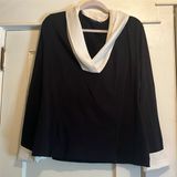 Nic+Zoe  | Black Long Sleeved V-Neck Blouse Size XL Photo 0