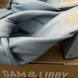 Sam & Libby JOVANNA sandal heel chunky knot blue 7 with box Photo 0