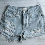 PacSun  Light Ripped Denim Mom Short Size 23 Photo 0