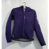 Salomon  purple ski snow Jacket hooded snowboard Small Photo 0