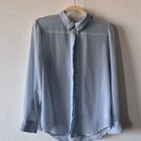 Banana Republic Sheer business casual button up Photo 0