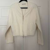 Abercrombie & Fitch Cream Double Zip Abercrombie Sweater Cardigan Size S NWOT Photo 0