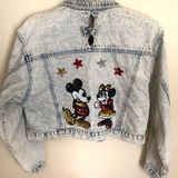 Disney Vintage Mickey Minnie custom jean jacket Photo 0