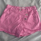 Altar'd State Pink Jean Skirt Photo 0