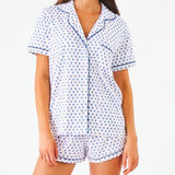 Roller Rabbit Hearts Polo Pajamas With Blue Hearts Photo 0