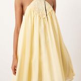 ASOS Yellow Halter Neck Dress Photo 0