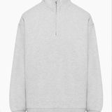 Aritzia TNA Half Zip Heather Cloud White Photo 0