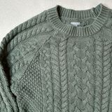 Aerie  Chunky Knit Teal Pullover Sweater Small Photo 0