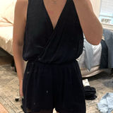 One Clothing Navy Romper Photo 0