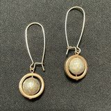 Silver sphere dangle earrings Photo 0