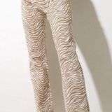 Motel Rocks Zoven Tonal Zebra Flare Trousers Photo 0
