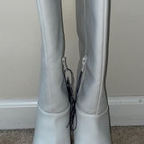 Universal Threads Womens New Universal Thread Long White Heel Boots Photo 0