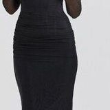 House Of CB Large D-DD 'Katarina' Black Maxi Dress NWOT Photo 0