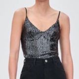 ZARA Sequin Crop Top Photo 0