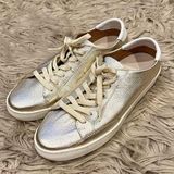 Soludos  metallic gold sneakers size 9 Photo 0