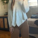 BCBGMAXAZRIA White Turtleneck Sweater Photo 0