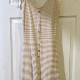 Olive & Oak Cream Crochet Button-Down Dress Photo 0