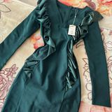 Wow Couture New Green Holiday Dress Small Photo 0