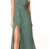 Azazie Green Eucalyptus Bridesmaids Dress Photo 0