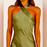 Petal and Pup GRASIE MIDI DRESS - OLIVE SZ 10 Photo 0