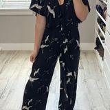 Leith Crane Print Jumpsuit Photo 0
