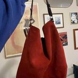 Gianni Notaro Suede Leather Hobo oversized bag Photo 0