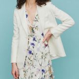 Maje Suit Jacket In Linen Blend NWT Size 38 Photo 0