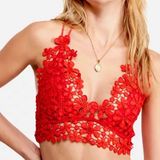 Free People Red Bralette Photo 0