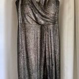 Nightway Dark Silver Prom Dress Photo 0